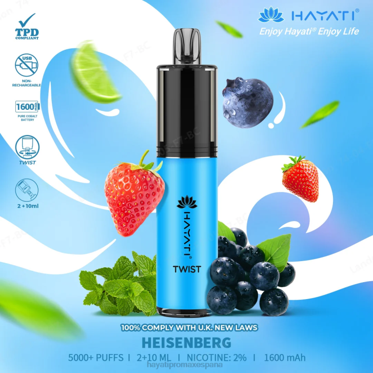 Hayati Twist desechable FTTT71 heisenberg - Hayati Precio