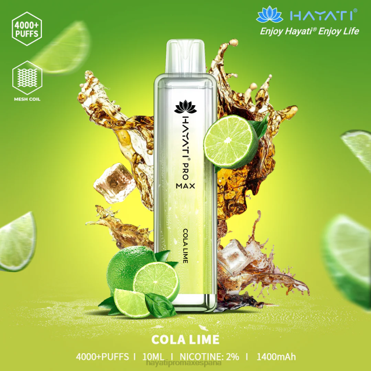 Hayati Pro Max desechable FTTT101 cola de lima - Hayati Precio