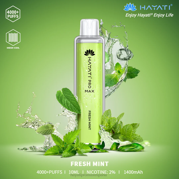 Hayati Pro Max desechable FTTT104 menta fresca - Hayati Flavour List