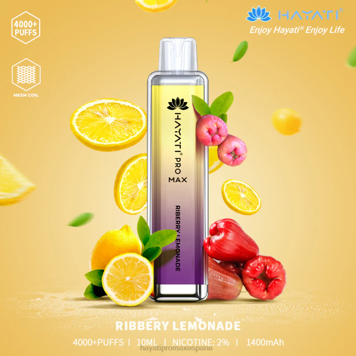 Hayati Pro Max desechable FTTT117 limonada de riberas - Hayati Madrid
