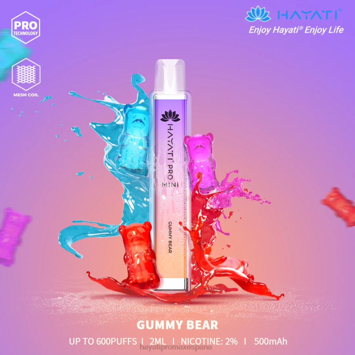 Hayati Pro Mini desechable FTTT10 osito de goma - Tienda Hayati