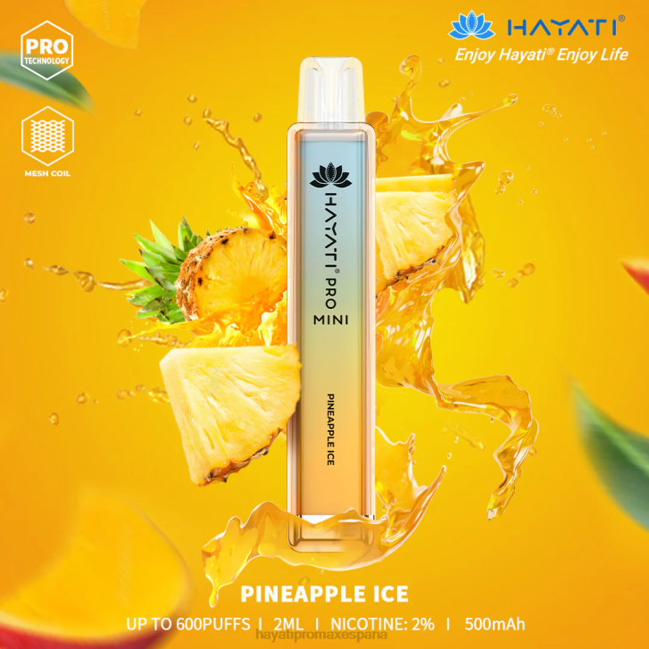 Hayati Pro Mini desechable FTTT17 hielo de piña - Hayati Madrid