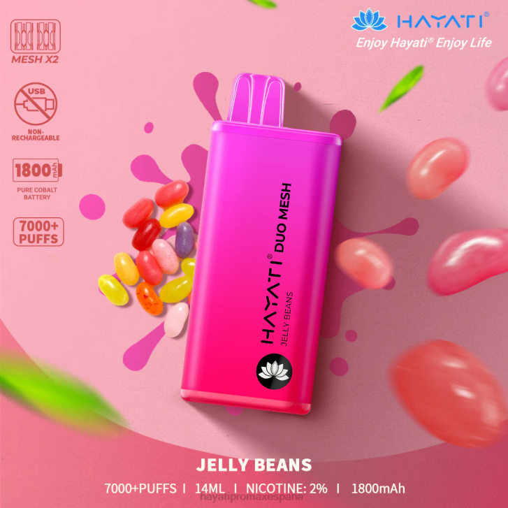 Hayati Duo Mesh desechable FTTT172 frijolitos confitados - Hayati Vape Review