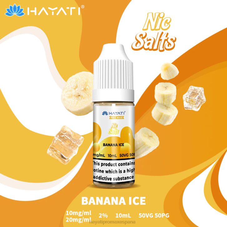 Hayati Pro Max sales de nic FTTT230 hielo de plátano - Tienda Hayati