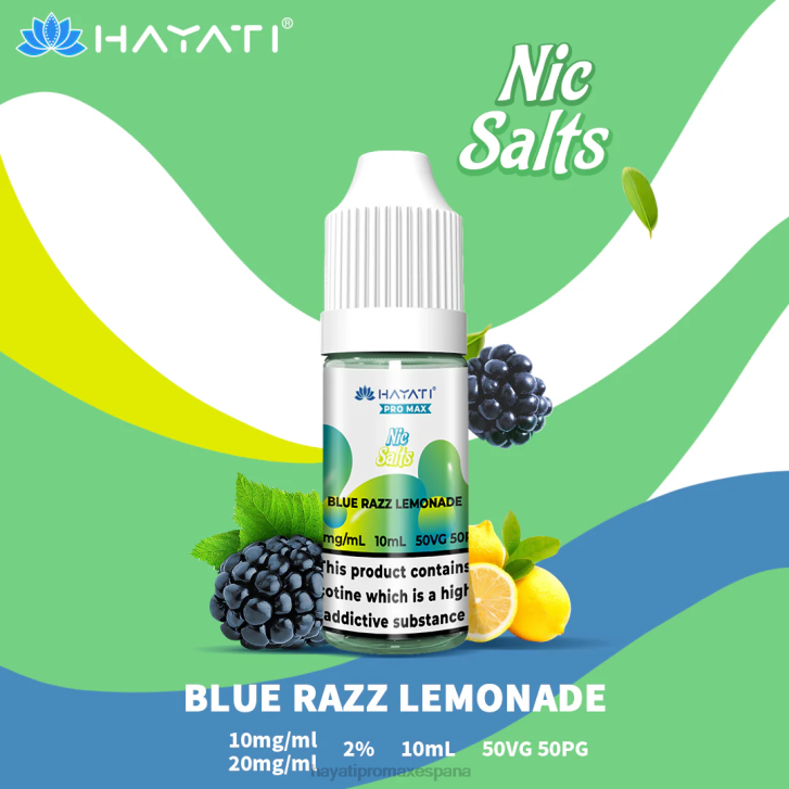 Hayati Pro Max sales de nic FTTT232 limonada azul razz - Hayati Vape Review