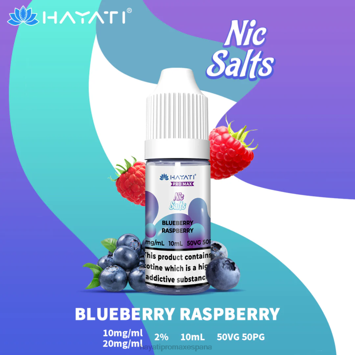 Hayati Pro Max sales de nic FTTT235 frambuesa arándano - Hayati Disposable Vape Review