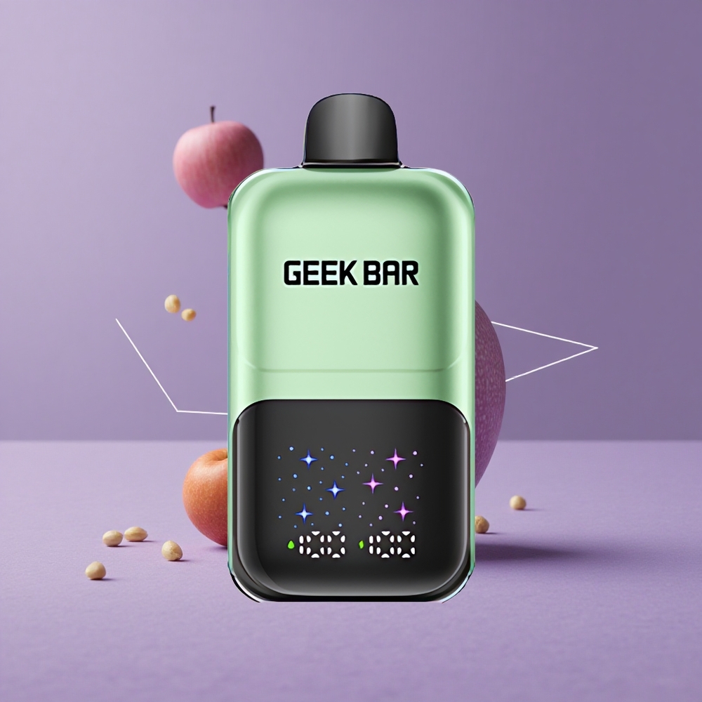GEEK BAR 2GO 50000 Puffs Doble Manzana A&B Pantalla Grande Interactiva y Batería Recargable