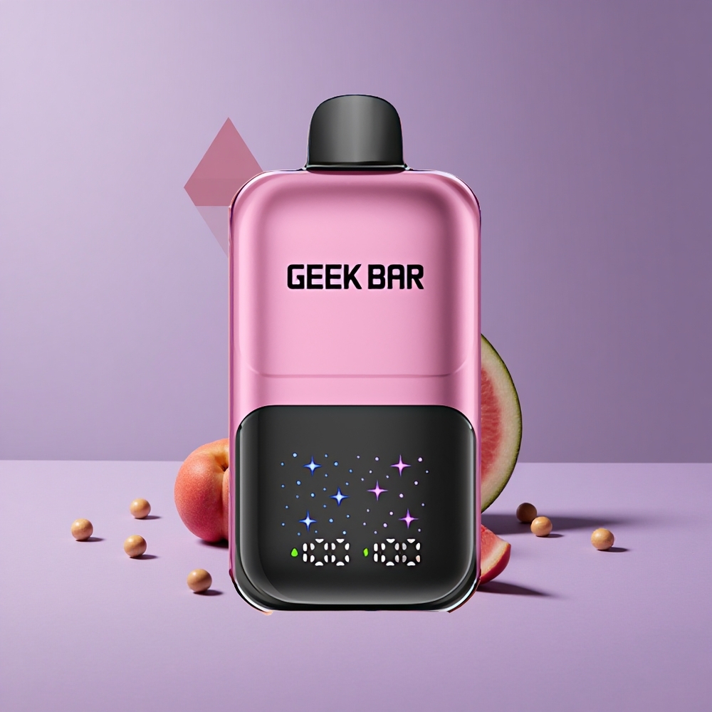 GEEK BAR 2GO 50000 Puffs Doble Serie Sabor Melocotón & Sandía Pantalla Grande y Doble Tanque