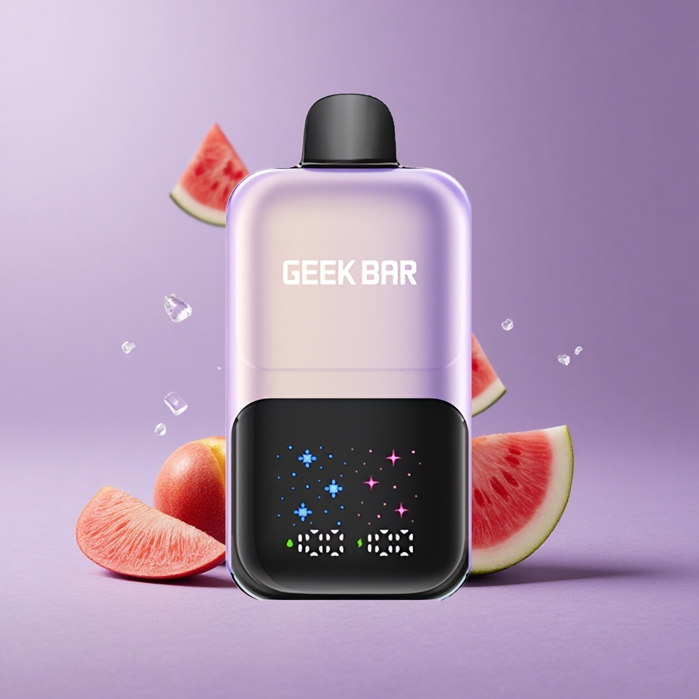 GEEK BAR 2GO 50000 Puffs Durazno Mango Sandía Hielo Pantalla Grande Dual Tanques