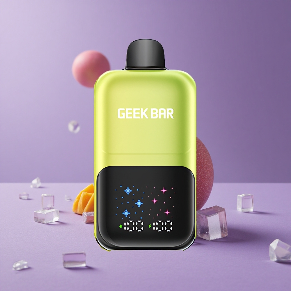 GEEK BAR 2GO 50000 Puffs Mango Helado México Pantalla Grande Interactiva