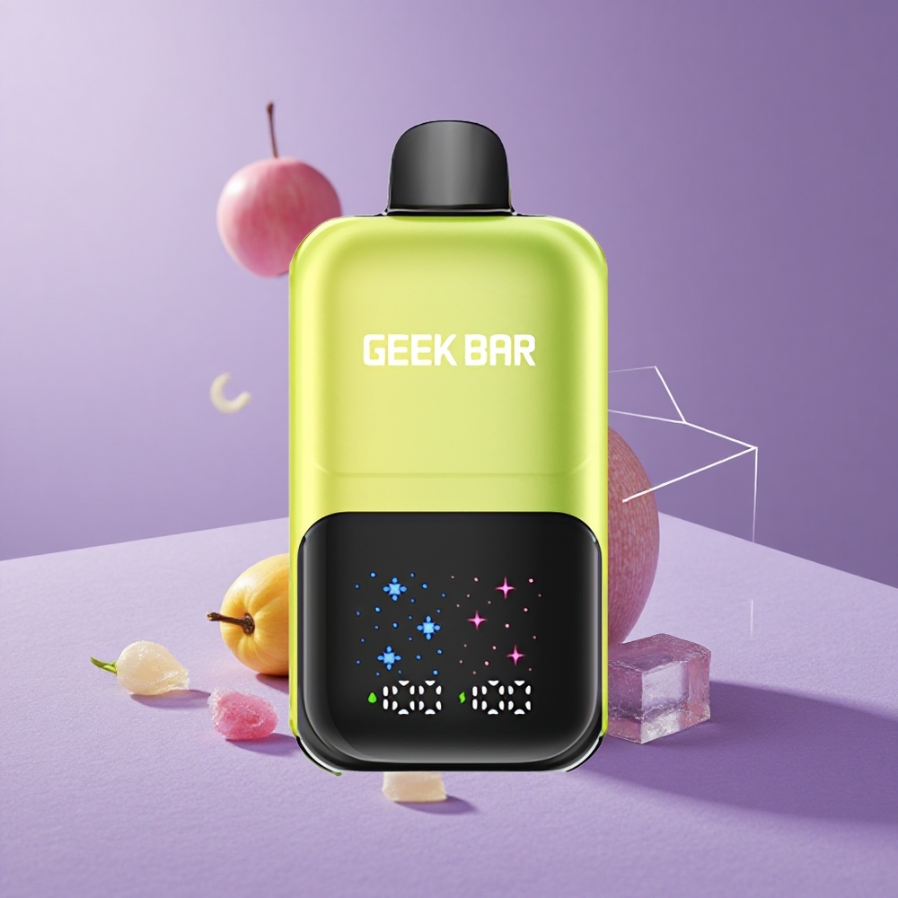 GEEK BAR 2GO 50000 Puffs Manzana Ácida Helada Pantalla Interactiva