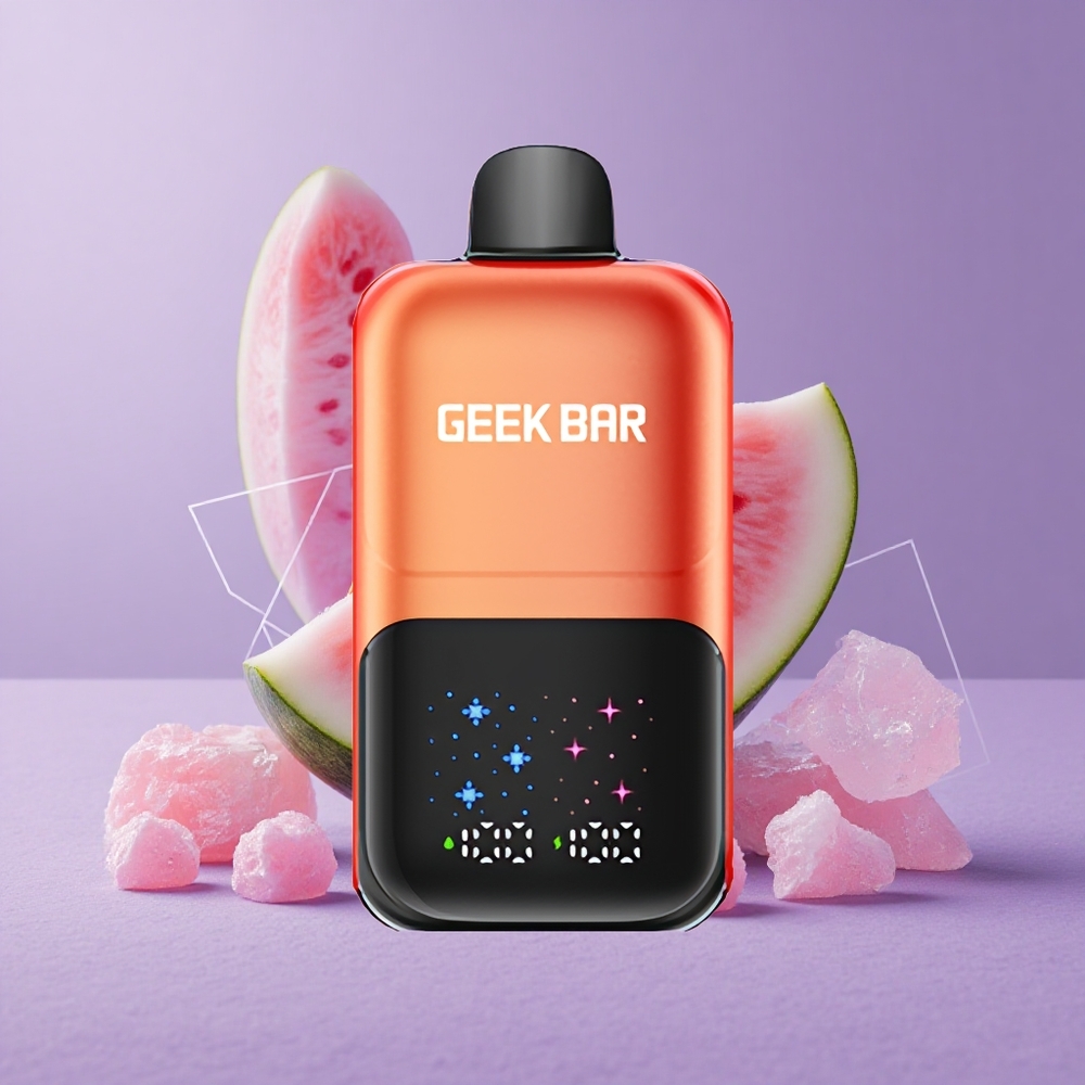 GEEK BAR 2GO 50000 Puffs Serpentinas Dobles Sandía Chicle Helado Pantalla Interactiva