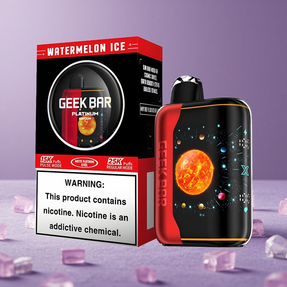 GEEK BAR Platinum Edition 25000 Puffs Sandía Helada Dinámica Pantalla Curva 3D