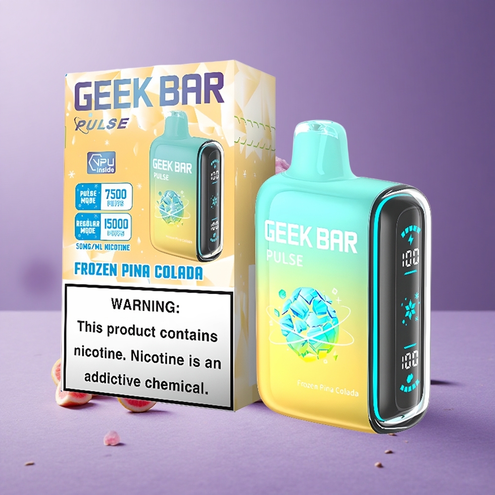 Geek Bar Pulse 15000 Puffs Dispositivo Vapear Edición Congelada 16ML 5% Nicotina