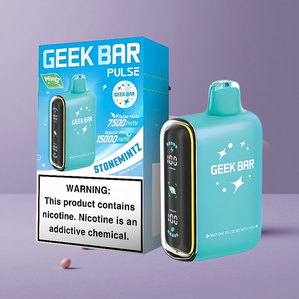 Geek Bar Pulse 15000 Puffs Dispositivo de Vapeo Desechable con 16ML de Líquido y Sabor a Menta