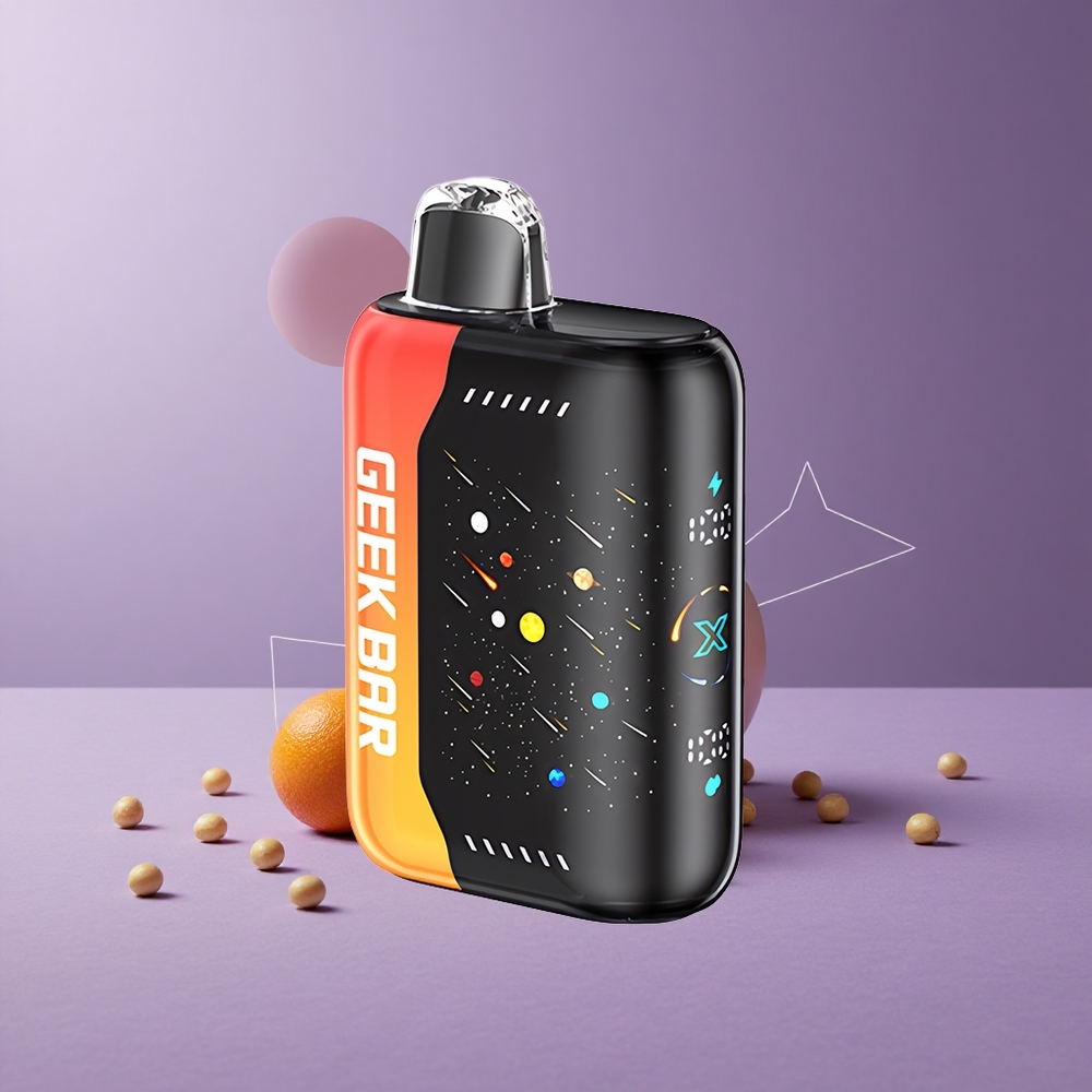 GEEK BAR Pulse X 42K Puffs Dragón Naranja con Pantalla Curva 3D y Dual Mesh Coil