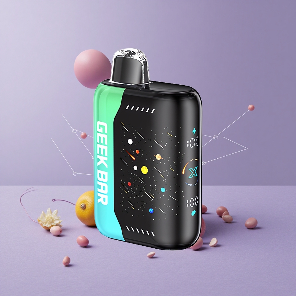 GEEK BAR Pulse X 42K Puffs Meteor Edición Menta ATL con Pantalla Curva 3D y Bobina Dual Mesh