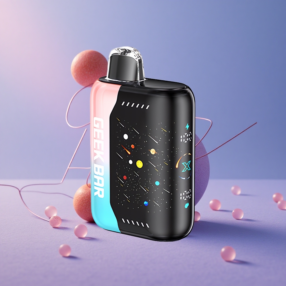 GEEK BAR Pulse X 42K Puffs Meteor Edition Rosa y Azul con Pantalla Curva 3D y Doble Bobina Mesh