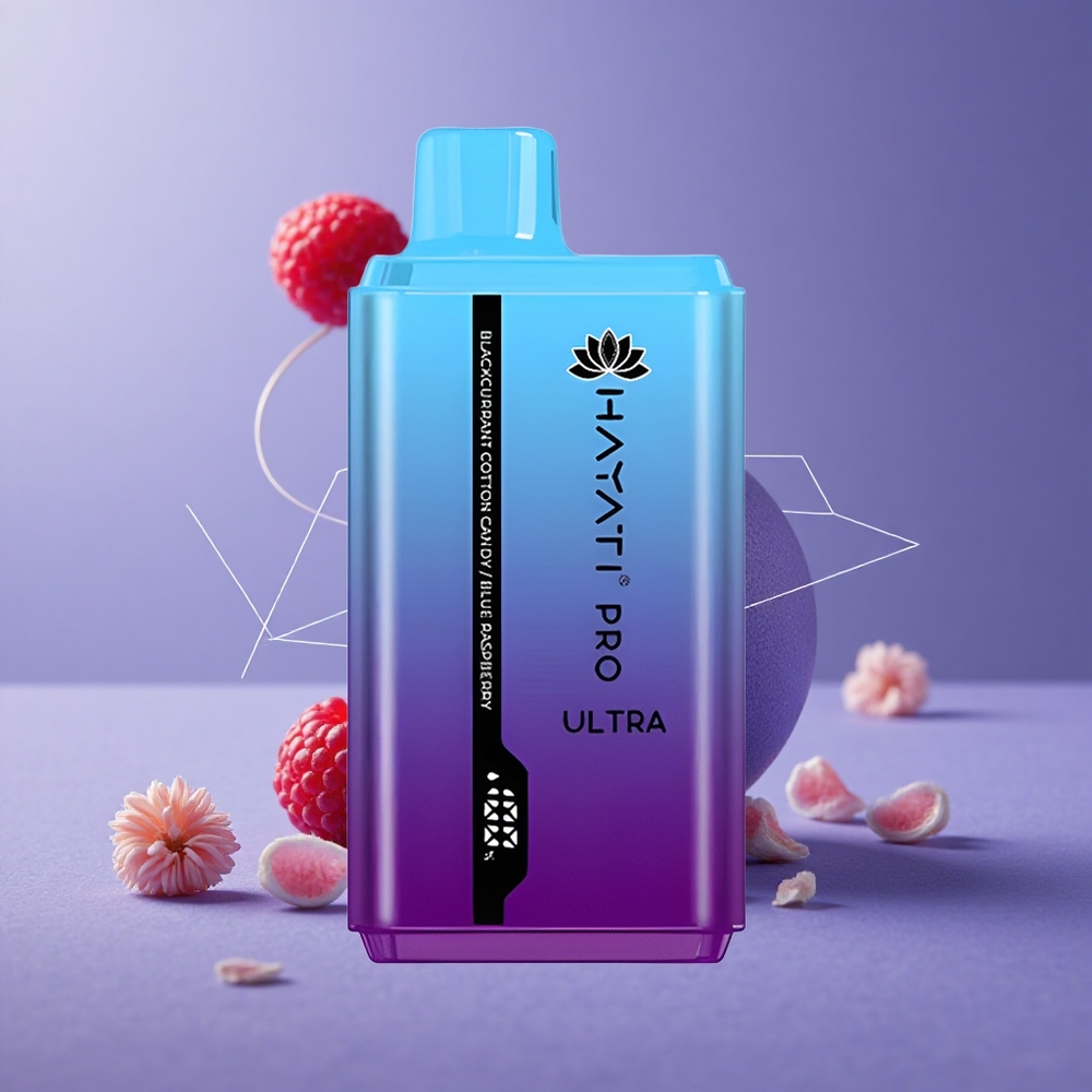 Hayati Pro Ultra 15000 Puffs Arándano Algodón de Azúcar Capacidad de E-Líquido: 2 12ml Batería: 850mAh