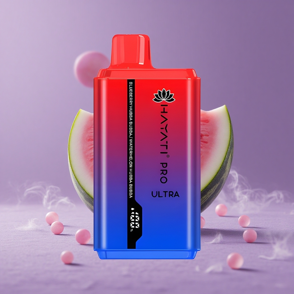 Hayati Pro Ultra 15000 Puffs Arándano Chicle Capacidad de E-Líquido: 2 12ml