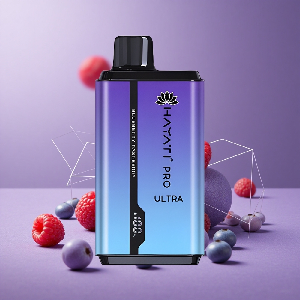 Hayati Pro Ultra 15000 Puffs Arándano Frambuesa Capacidad 2 12ml 2% Nicotina