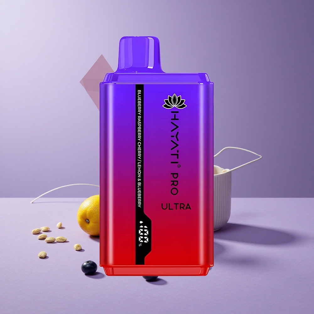 Hayati Pro Ultra 15000 Puffs Arándano Frambuesa Cereza Capacidad de E-Líquido: 2 12ml Nicotina: 2%
