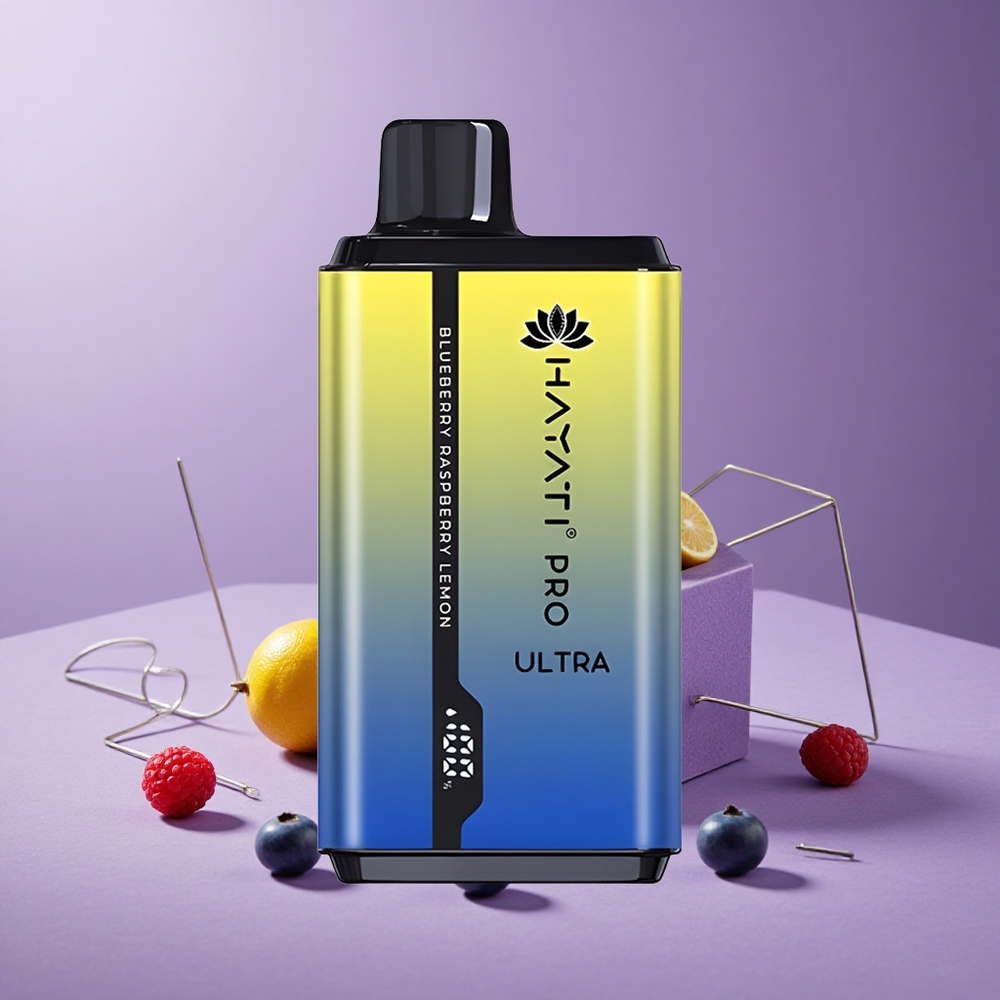 Hayati Pro Ultra 15000 Puffs Arándano Frambuesa Limón 2 12ml 2% Nicotina