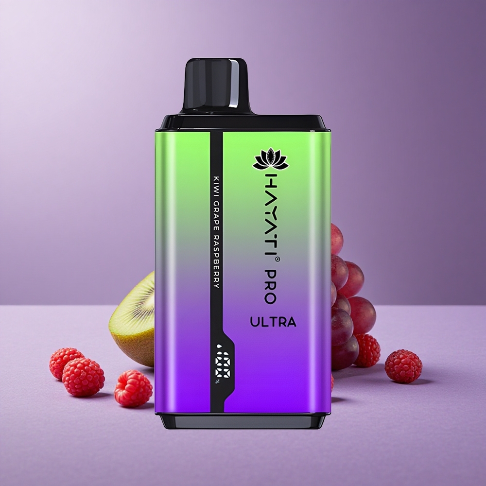 Hayati Pro Ultra 15000 Puffs Kiwi Uva Frambuesa 850mAh 2 12ml