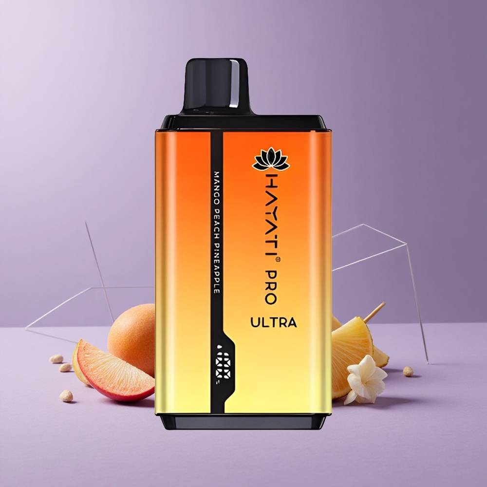 Hayati Pro Ultra 15000 Puffs Mango Melocotón Piña 2 12ml 2% Nicotina