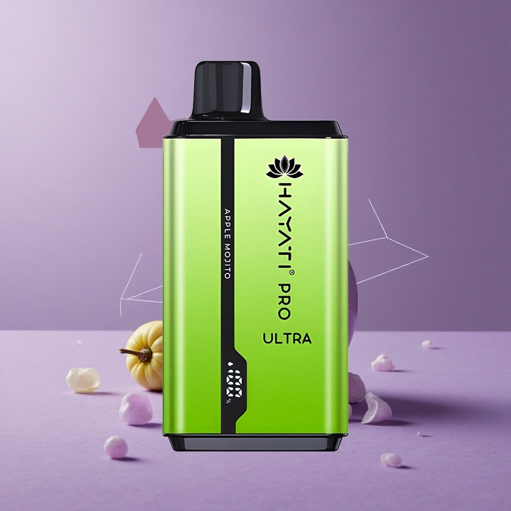 Hayati Pro Ultra 15000 Puffs Mojito de Manzana con 2% de Nicotina y 850mAh