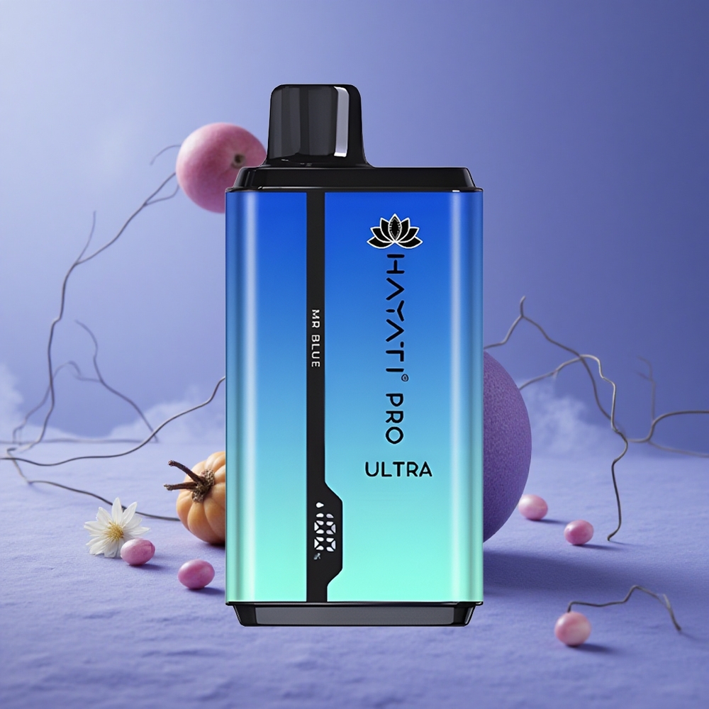 Hayati Pro Ultra 15000 Puffs Mr Azul Capacidad de E-Líquido: 2 12ml Fuerza de Nicotina: 2%