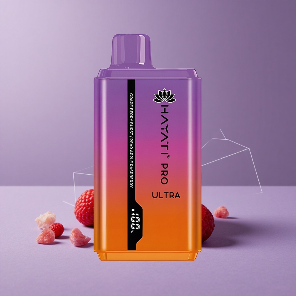 Hayati Pro Ultra 15000 Puffs Uva Baya Explosión 2 12ml