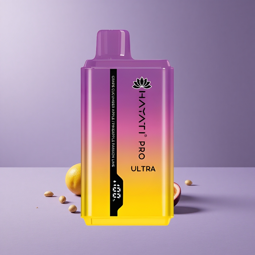 Hayati Pro Ultra 15000 Puffs Uva Pepino Manzana 12ml 2% Nicotina