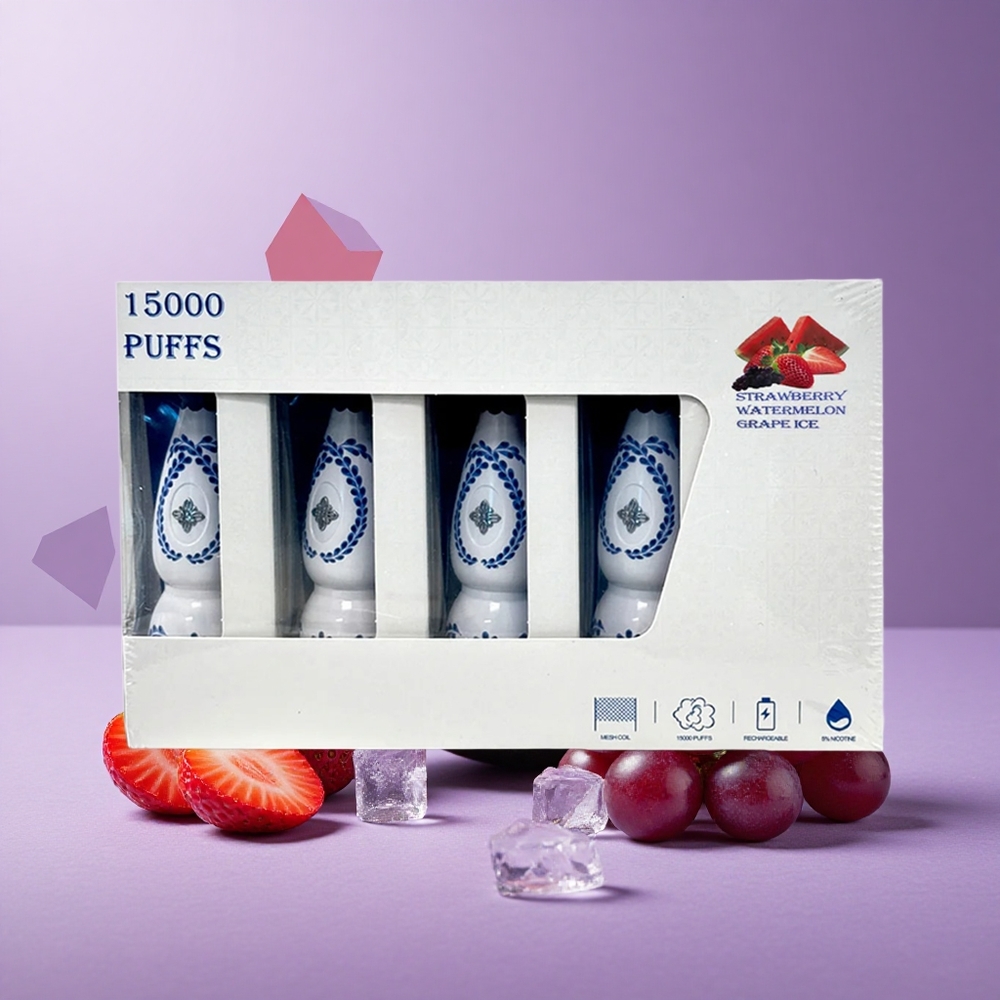 HUMO Azul 15000 Puffs Fresa Sandía Uva Hielo 20mL 5% Nicotina