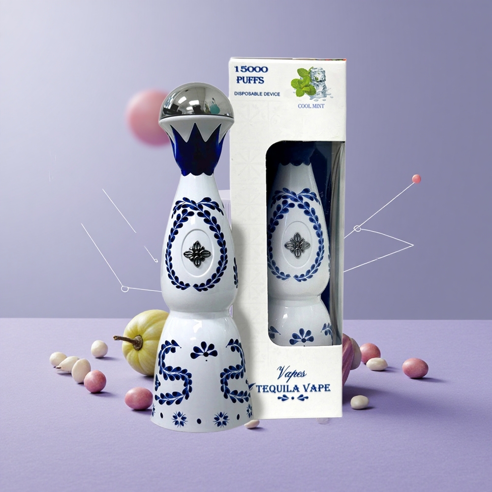HUMO Azul 15000 Puffs Mentolado Fresco con Batería Recargable USB-C y 20mL de E-líquido