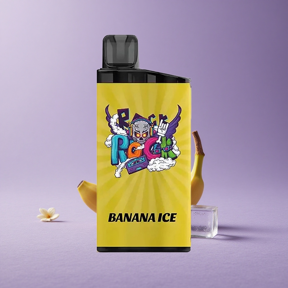 IGET Bar 3500 Puffs Banana Hielo con Bobina Mesh 1.2 Ohm y Batería 1400 mAh