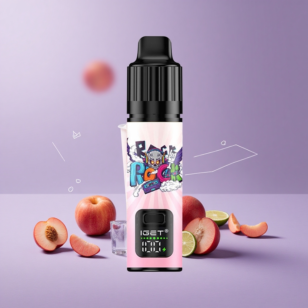IGET BAR PLUS S3 POD 10000 Puffs Vape Desechable Melocotón Lichi Lima Hielo 18 ml 50mg/mL