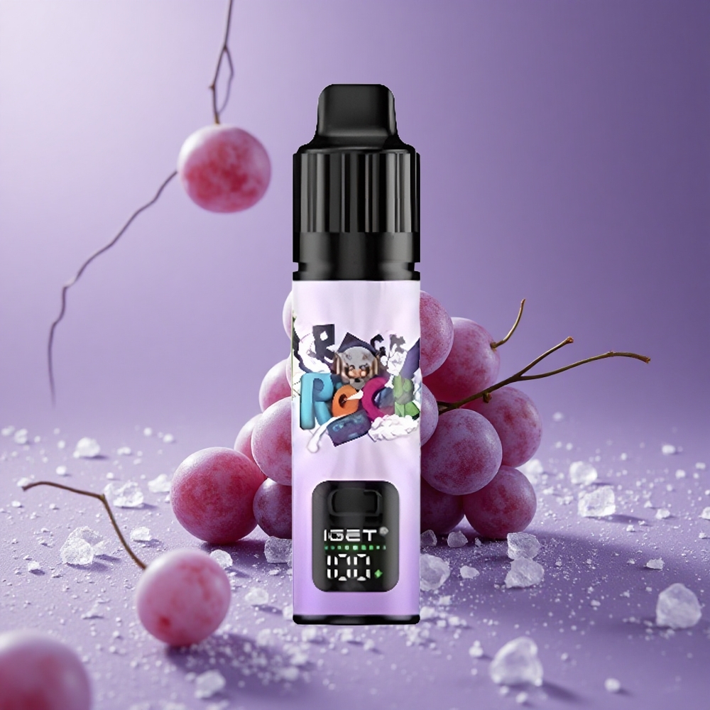 IGET BAR PLUS S3 POD 10000 Puffs Vape Desechable Uva Helada 18ml 5% Nicotina