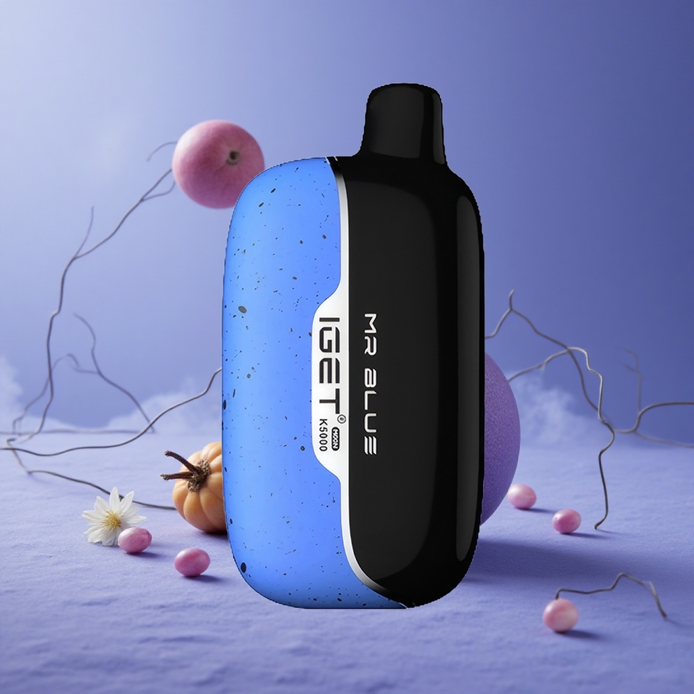 IGET Moon K5000 Puffs Vape Desechable Azul Mr con 5000 Puffs y Peso Neto 81.5 g