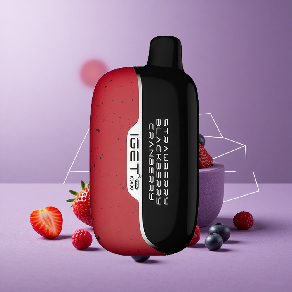 IGET Moon K5000 Puffs Vape Desechable Fresa Mora Arándano 5000 Puffs y 81.5 g