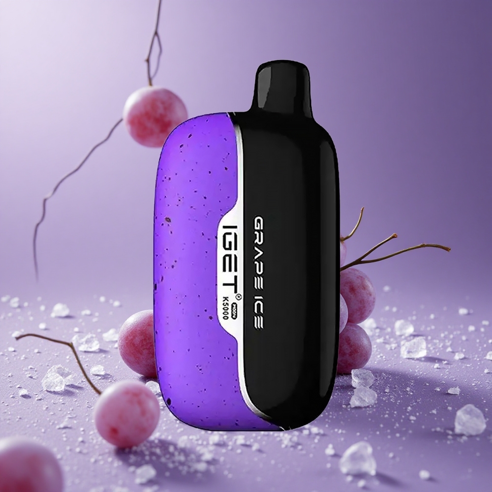 IGET Moon K5000 Puffs Vape Desechable Helado de Uva con 5000 Puffs y Peso Neto de 81.5 g