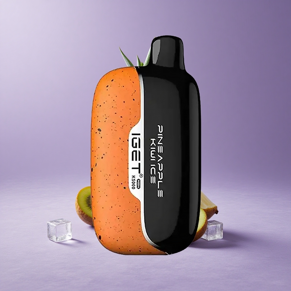 IGET Moon K5000 Puffs Vape Desechable Piña Kiwi Hielo con Malla de 1.35 Ohm y Peso Neto de 81.5 g