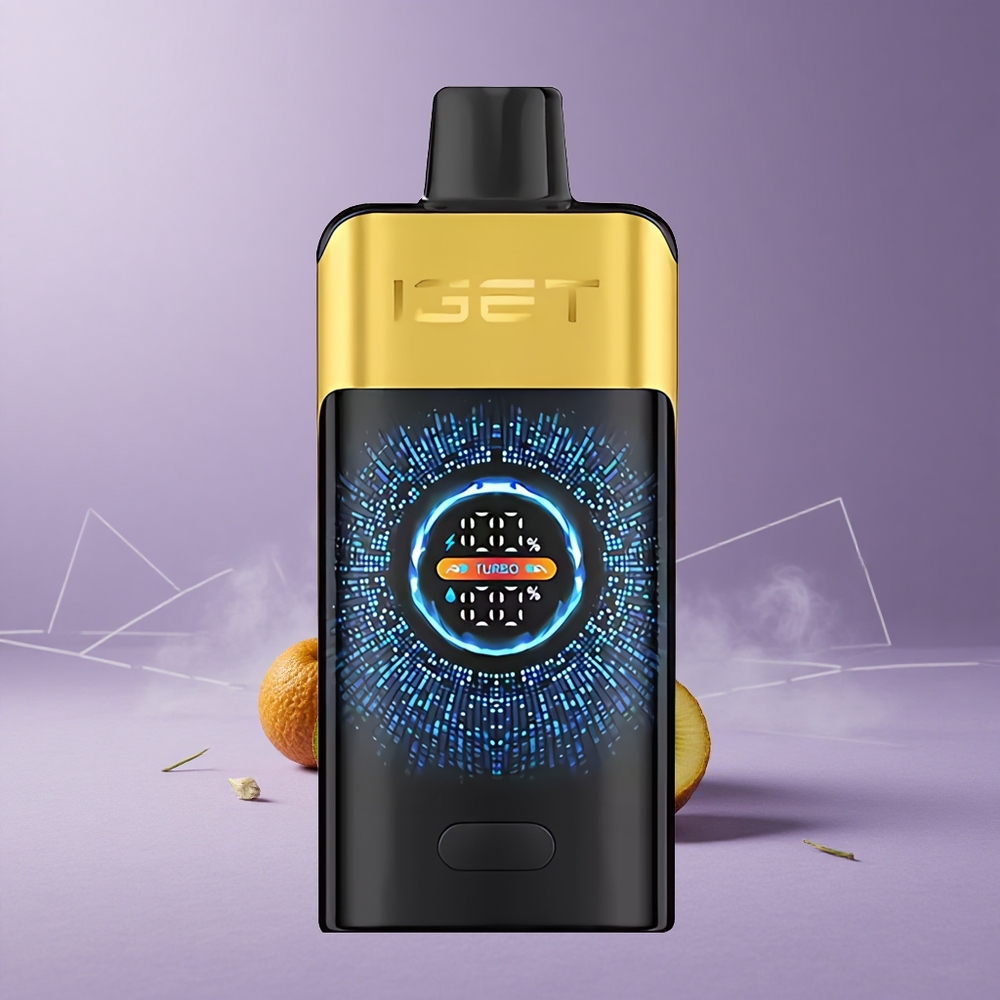 IGET ONE 12000 Puffs Vape Desechable Kiwi Piña con Pantalla Curva Grande y Batería de 2700 mAh