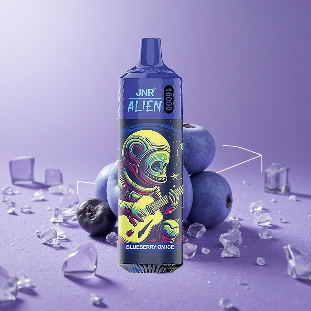JNR Alien 10000 Puffs Arándano Azul en Hielo con Batería 850mAh y LED RGB