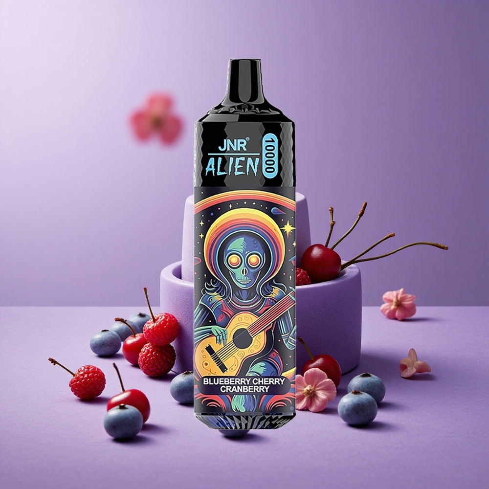 JNR Alien 10000 Puffs Arándano Cereza Capacidad de Batería 850mAh Tipo-C Carga Rápida