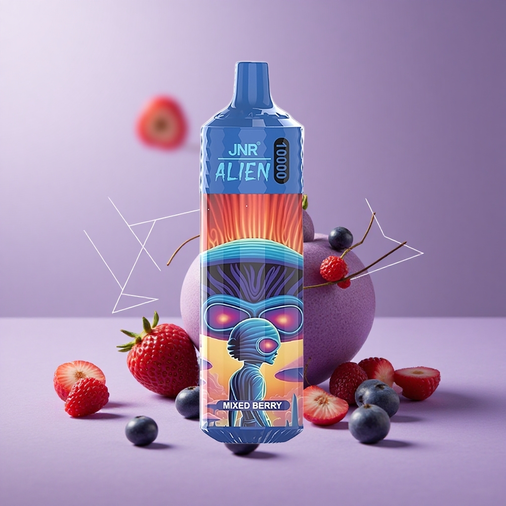 JNR Alien 10000 Puffs Baya Mixta con Batería de 850mAh y Carga Rápida Type-C