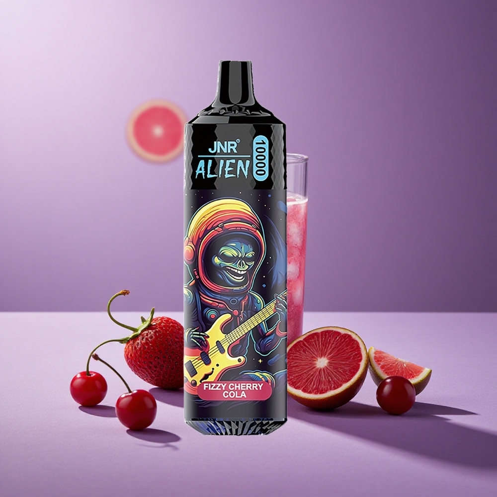 JNR Alien 10000 Puffs Cereza Refrescante Cola con 850mAh y Tipo-C