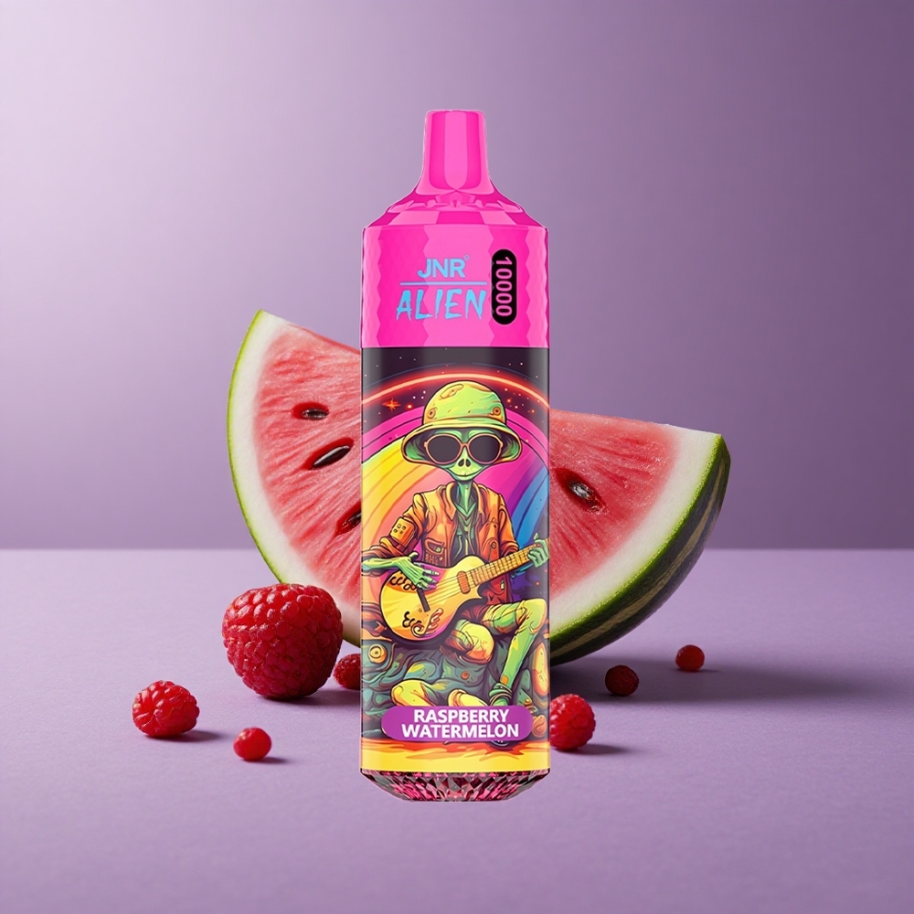 JNR Alien 10000 Puffs Frambuesa Sandía Capacidad de 20ml Carga Rápida Type-C