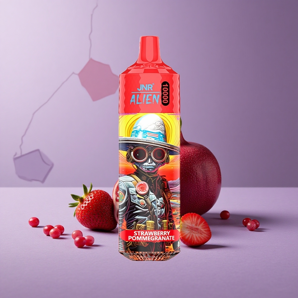 JNR Alien 10000 Puffs Fresa Granada Batería 850mAh Tipo-C