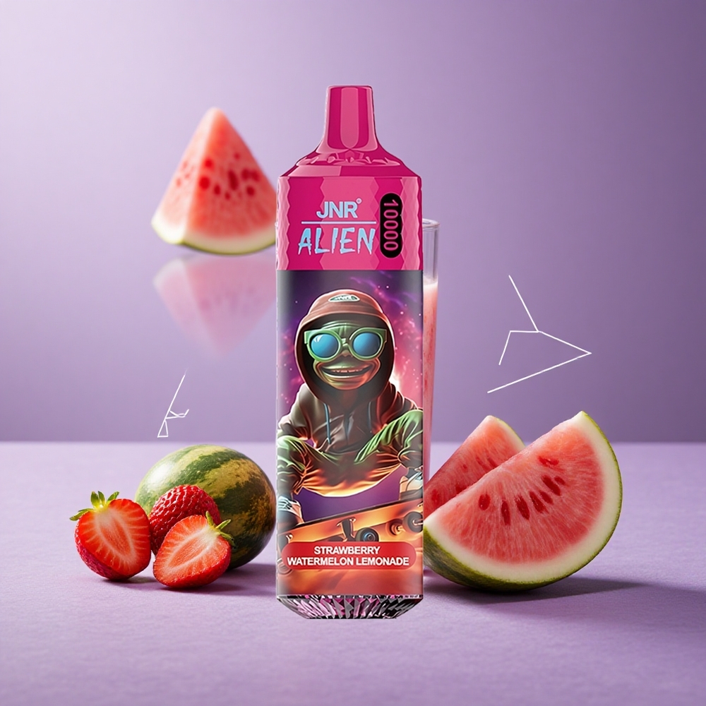 JNR Alien 10000 Puffs Fresa Sandía Limonada con Batería 850mAh y LED RGB